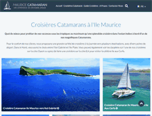 Tablet Screenshot of mauricecatamaran.com